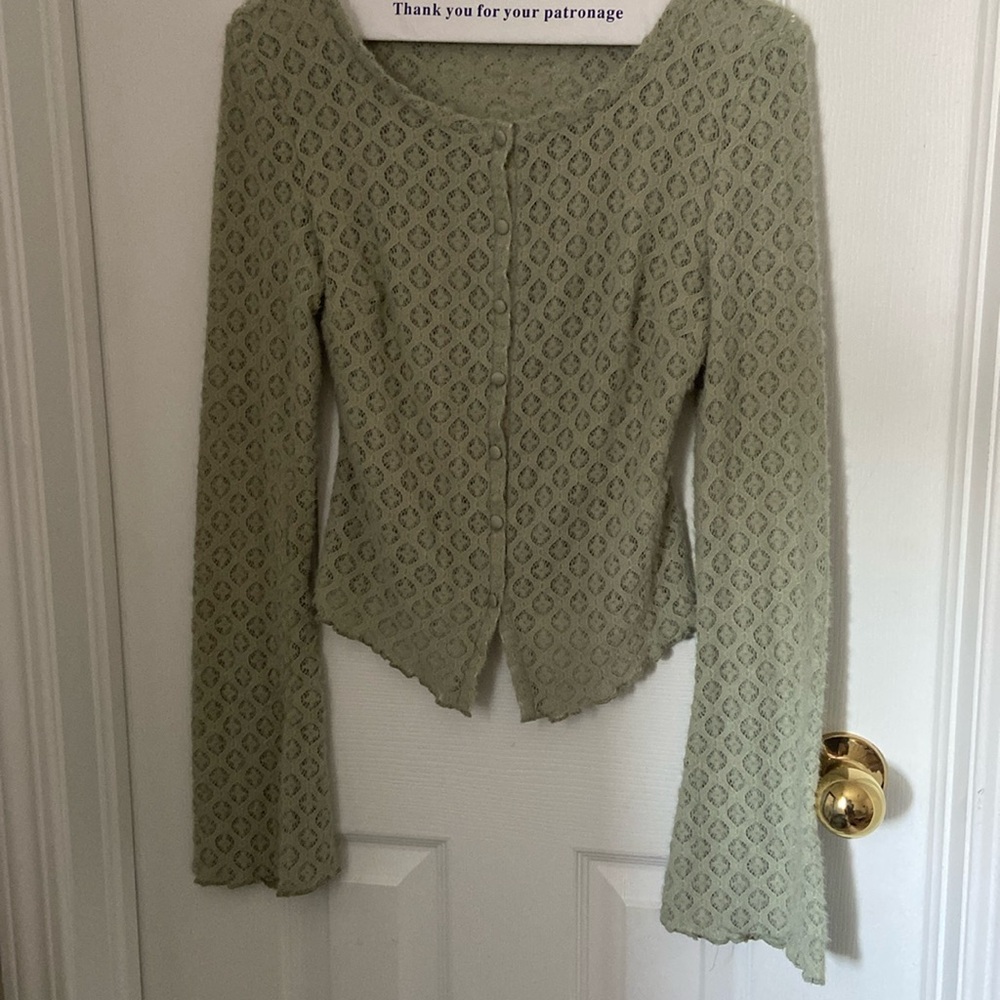 Green Kimchi Blue Cardigan